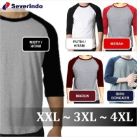 BAJU PRIA 2018 Jumbo Size - Kaos Raglan Dewasa Kaos Raglan Big Size