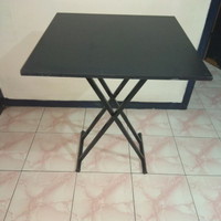 free ongkir via gosend meja lipat 60x60 meja makan/ kantor/cafe/resto