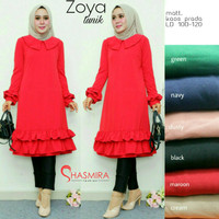 Baju Atasan Wanita Muslim Blouse Zoya Tunik