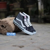 Sepatu Vans 50th Sk8-Hi Pro Checkerboard Navy Murah Premium Original