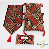 HOMESET SBK | Set Sarung Bantal Batik Primis Tassel | Parang Mulyo