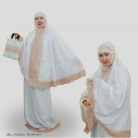 Mukena Cantik/ Akhtar Mukena Katun Bordir & Tas
