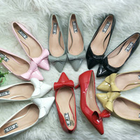 Jual HIGH HEELS GLOSY B633-12/SEPATU IMPORT WANITA MURAH / KERJA PESTA KULI Murah