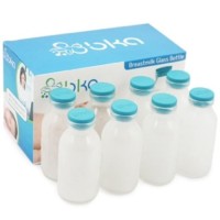 BKA Botol Kaca Asi tempat menyimpan asi bayi isi 8 botol BARU+dus aman