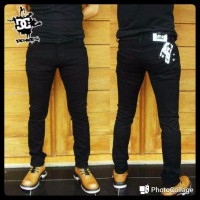CELANA JEANS DENIM HITAM TIDAK LUNTUR