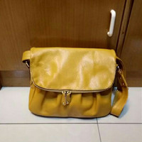 TAS WANITA KULIT SAPI ASLI KUALITAS SUPER WARNA KUNING