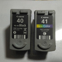tinta printer Canon 40&41 perpasang seken kosongan