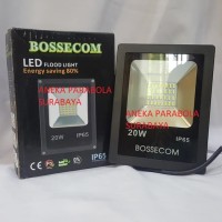 Bossecom LED Flood Light Lampu Sorot 20W Putih Floodlight Outdoor