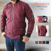 JAKET BOMBER PREMIUM POLOS UNTUK PRIA WANITA HARGA MURAH ( Size XXL )