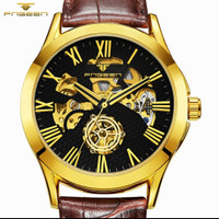 FNGEEN jam tangan pria otomatis desain Baru warna emas watches Men
