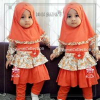 setelan legging dan hijab balita I busan muslim balita cantik I Dania