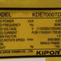 Genset Kipor KDE7000TD Baru SEMARANG