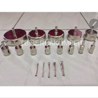 mata bor batu akik untuk kalung 8-16mm total 7pcs