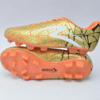 SEPATU BOLA SPECS SPYDER GOLD SOL ORANGE TERBARU