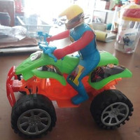 Mainan Mobil-mobilan Plastik ATV Dorong Friction