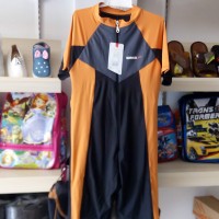 Baju renang model selam laki perempuan SPEEDO HItam kombinasi polos
