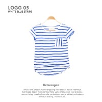 GIRLS T-SHIRT BRANDED blue Baju Atasan Kaos Anak Remaja Perempuan