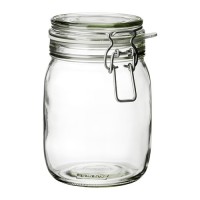 Ikea Korken ~ Jar with lid ~ clear glass / Toples Kaca Murah