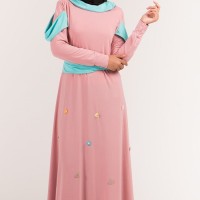 baju gamis wanita baju muslim wanita terbaru konsep rainforest elega