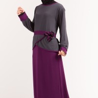 baju gamis wanita baju muslim wanita terbaru konsep minimalis elegan