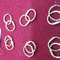 Anting bayi emas 24 karat model kenip berat 0.5 gram