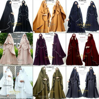 Gamis Rabbani Syari Ori Intanaka Longdress Maxi Wolpeach