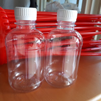 Jual botol plastik PET 200ml termurah. botol thai tea Murah