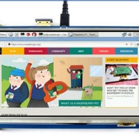 Jual Raspberry Pi 7 Inchi IPS LCD Resistive Touchscreen Waveshare