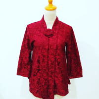 Jual ATASAN BROKAT GLITTER KEBAYA FLOY KARTINI FREE BROS ALL SIZE Murah