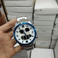 JAM TANGAN PRIA CASIO G-SHOCK EDIFICE EFA INFINITY SILVER BLUE