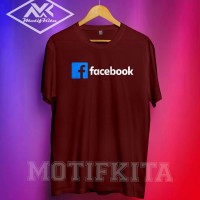 Baju Kaos FACEBOOK FB Simple Keren Pria Wanita Motifkita