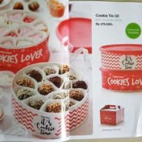 Cookie Tin 2pcs Toples Kue Cantik Motif Hati Limited