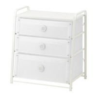 Berkualitas 1 IKEA LOTE LEMARI 3 LACI DESAIN KEREN WARNA PUTIH
