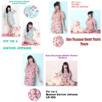 Baju Tidur Piyama Kiko Pendek - Grosir Wanita Dewasa Murah