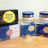 DEOONARD BLUE WHITENING 25gr CREAM SABUN WARNA HITAM