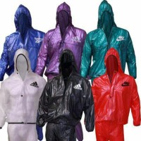 BAJU SAUNA SWEAT SUIT BISA BUAT JAS HUJAN WARNA PUTIH TRANSPARAN ONE