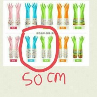 Dijual 50Cm Sarung Tangan Karet Latex Tebal, Sarung Tangan Cuci