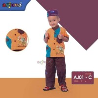 setelan baju koko anak laki laki lengan pendek terbaru