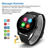 Smart Watch K88H - Smartwatch K88H BESI HITAM HEART RATE ANDROID IOS