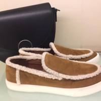 Sepatu Wanita Charles and Keith CK Original Suede Brown