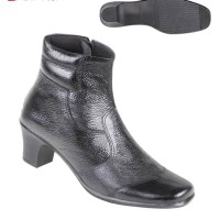 Sepatu Wanita Bahan Kulit Boots tkk 4868 Zeintin