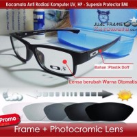 SUPER MODEL Frame Kacamata Minus Lensa Photocromic Berubah Warna Otom