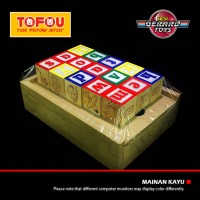 Brick Lego Puzzle Mainan Kayu Alphabet Kotak