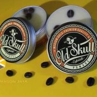 Hair Pomade Rambut Old Skull Medium Hold Coffee Late Bonus Sisir