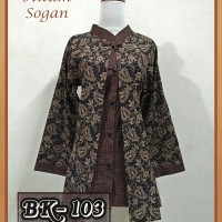 Jual Blouse Batik Pekalongan/ Atasan Batik Wanita/ Blouse Batik Wanita 103 Murah
