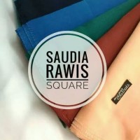 Hijab Kerudung Segi Empat Rawis Saudia Polos..!