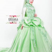 gaun pengantin muslimah