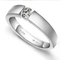 satuan cincin emas putih 18k AuAg