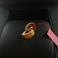 Anting Emas asli model klip cristal Kadar 700 Emas 22 karat Berat 1