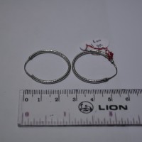 Anting emas putih 75 model gipsi berat 1 6 gram White gold earring B